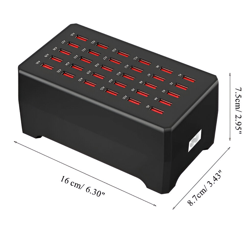 30-Port USB-A Fast Charging Station