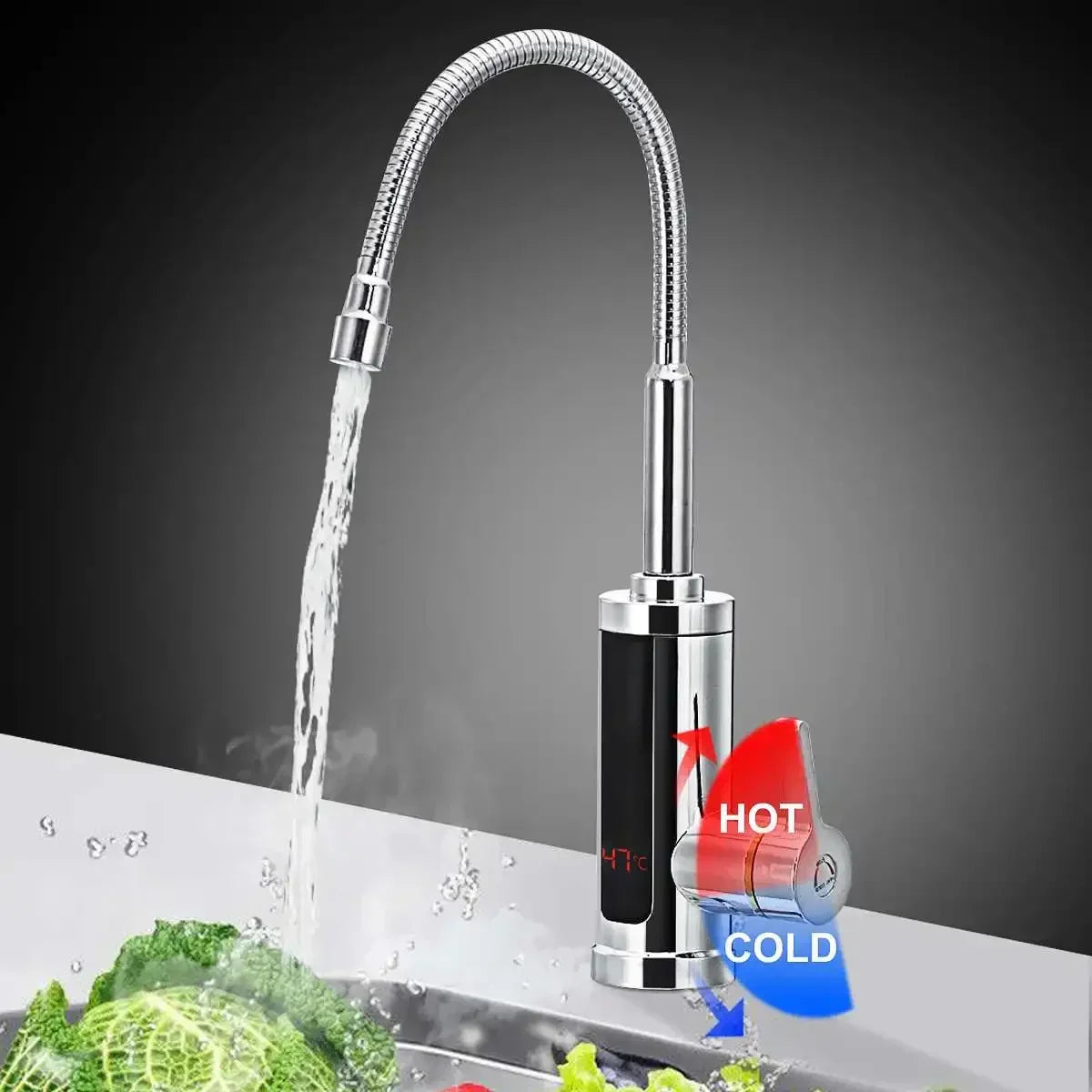 3000W Electric Kitchen Tap with Instant Hot Water