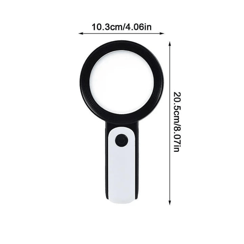 30X Handheld Optical Magnifier for Seniors | Magnification & Portability