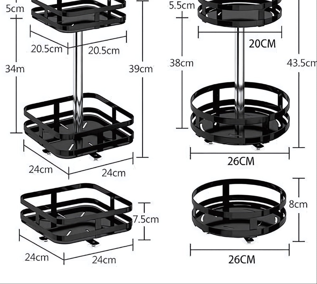 360° Rotating Storage Rack