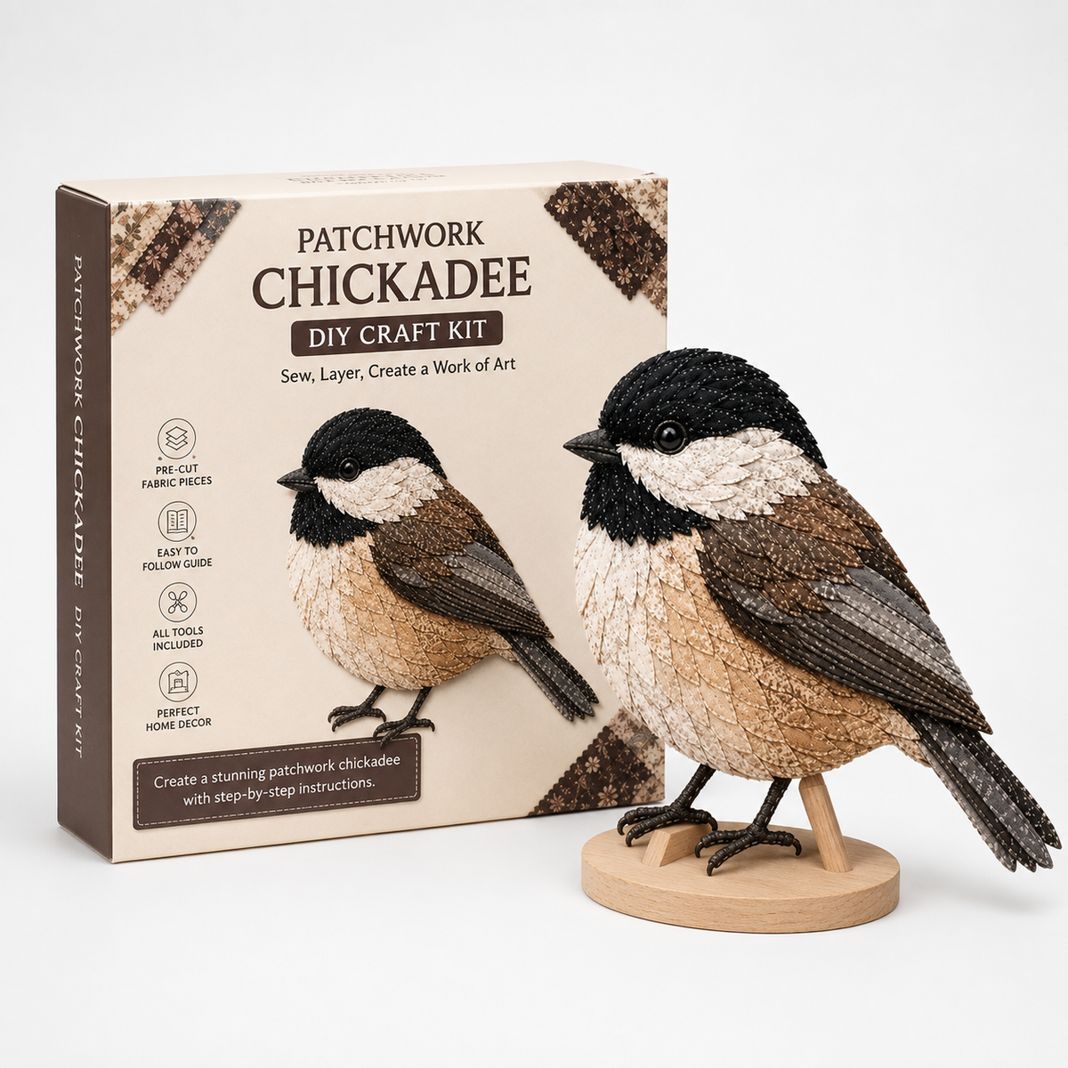 3D Fabric Patchwork Hummingbird Craft Kit
