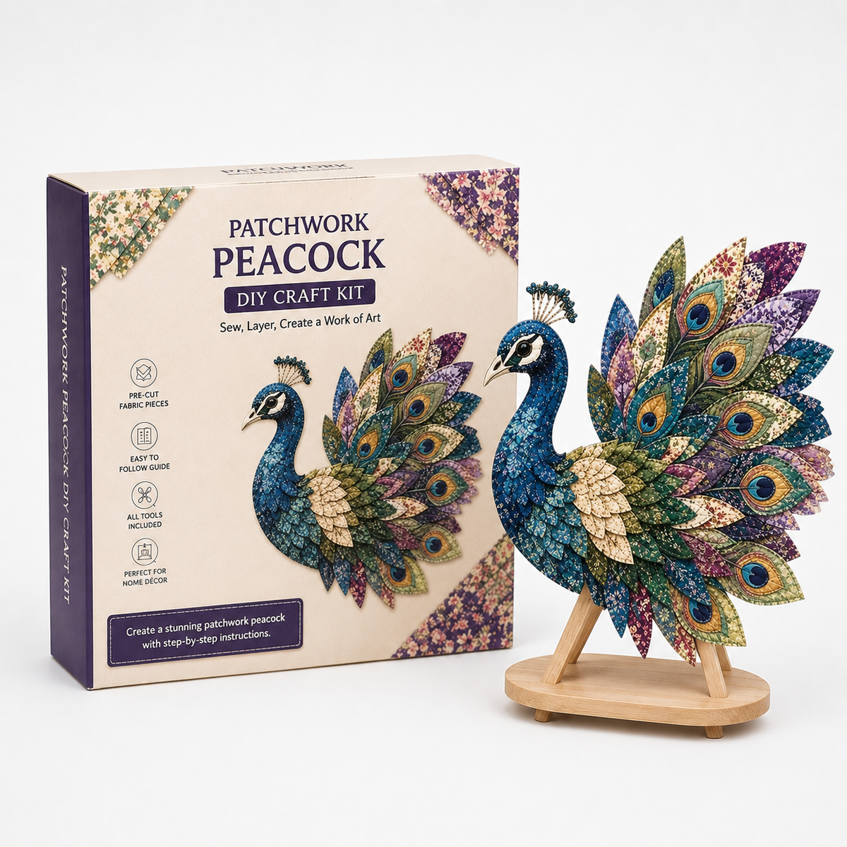 3D Fabric Patchwork Hummingbird Craft Kit