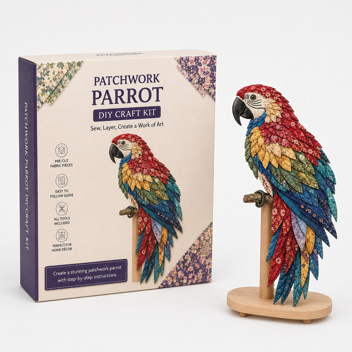 3D Fabric Patchwork Hummingbird Craft Kit