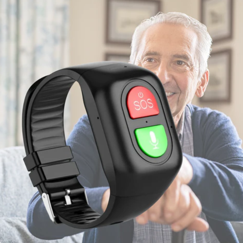 4G GPS Smartwatch for Seniors with Health Monitoring, SOS Buttons, Location Tracking, and Emergency Contact