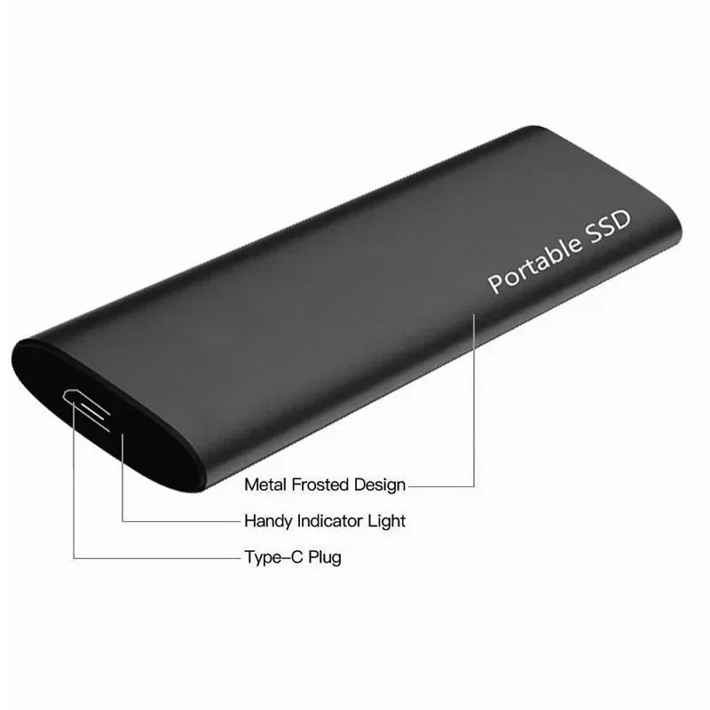 4TB External Hard Drive with USB-C Port and Portable Design