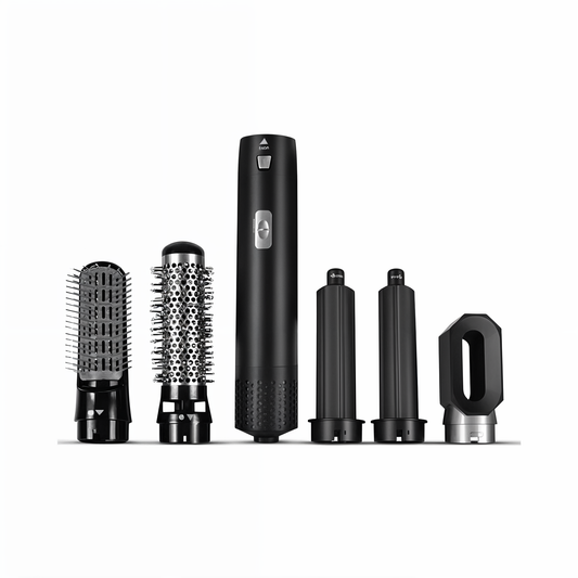 5-in-1 Hair Dryer with Adjustable Heat and Speed Settings – Hot Air Brush for All Hair Types, Ideal for Curls