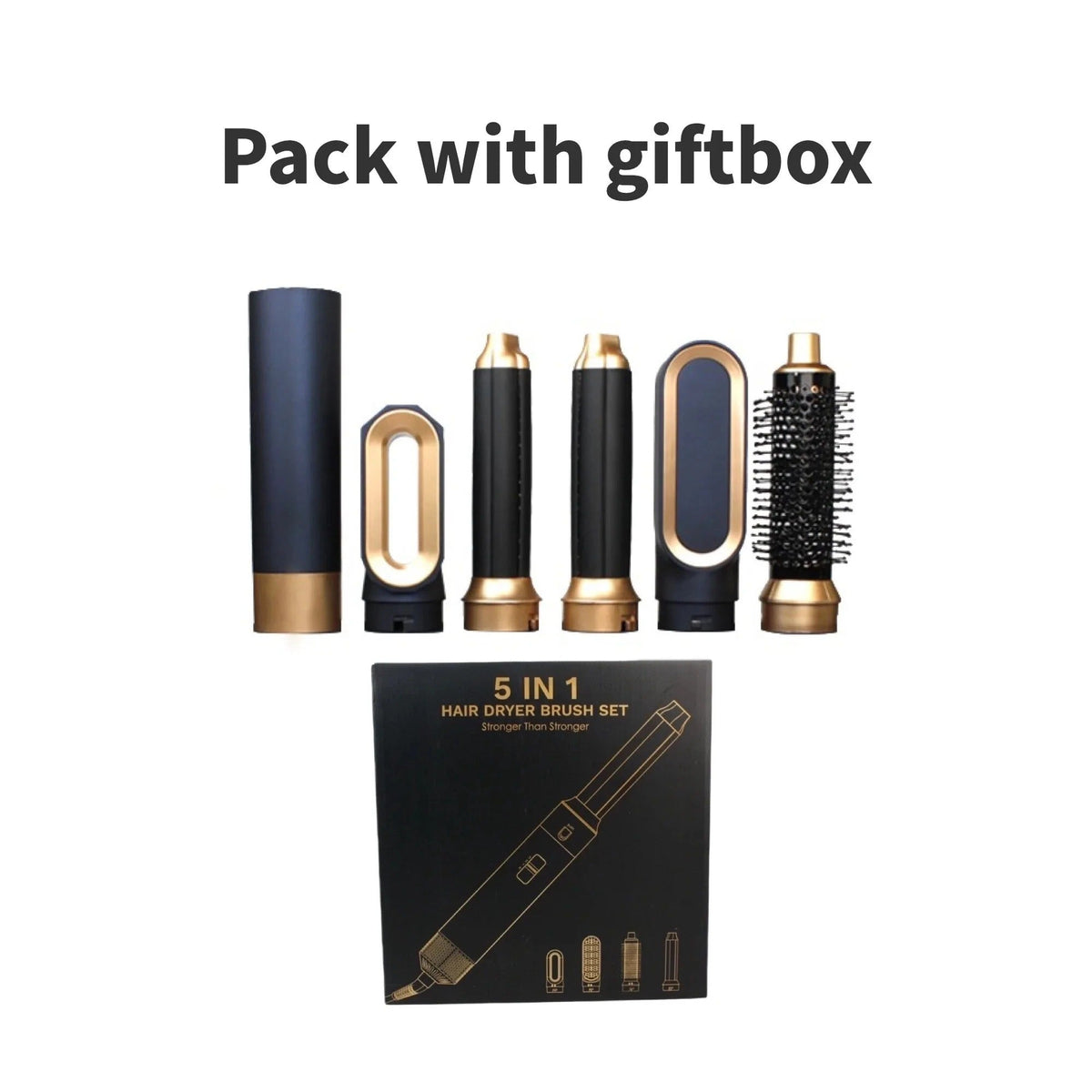 5-in-1 Hair Styler | 1000W Hot Air Brush with Ionic Technology