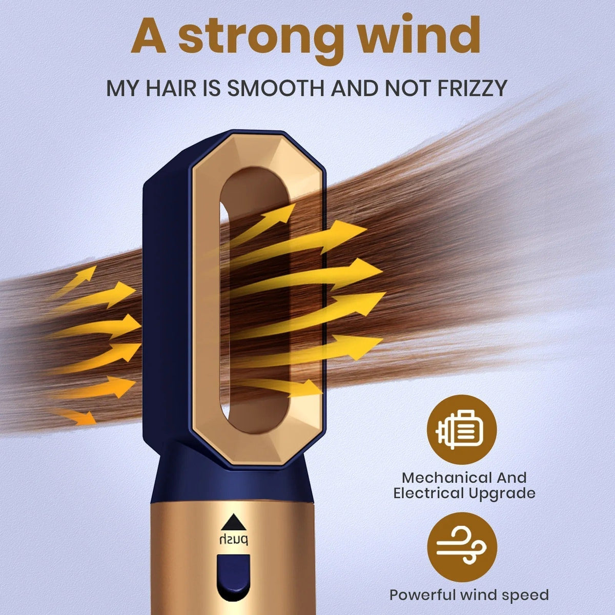 5-in-1 Hair Styler | 1000W Hot Air Brush with Ionic Technology