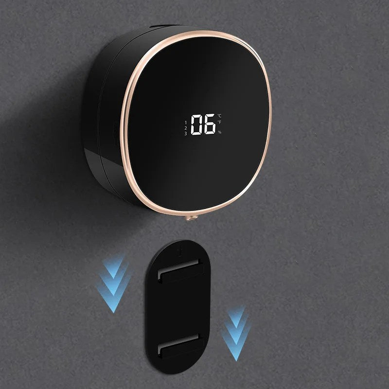 5-in-1 Smart Automatic Soap Dispenser with LED Display – Touchless, Rechargeable & Wall-Mountable
