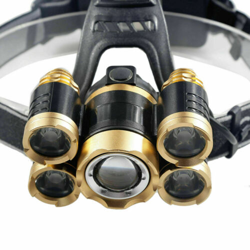 5-LED Rechargeable Waterproof Headlamp Kit