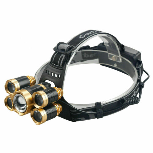 5-LED Rechargeable Waterproof Headlamp Kit