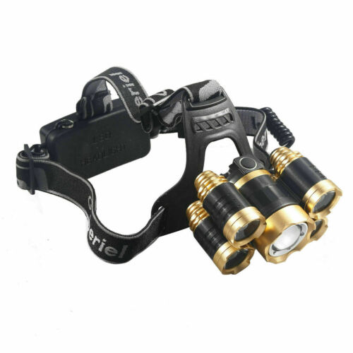 5-LED Rechargeable Waterproof Headlamp Kit