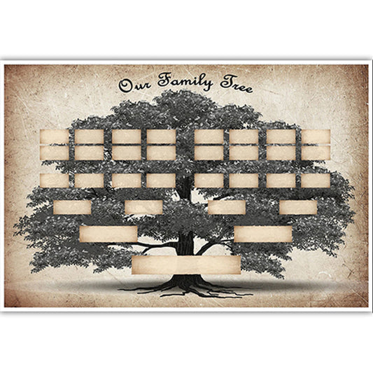 6-Generation Family Tree Chart - Home Decoration