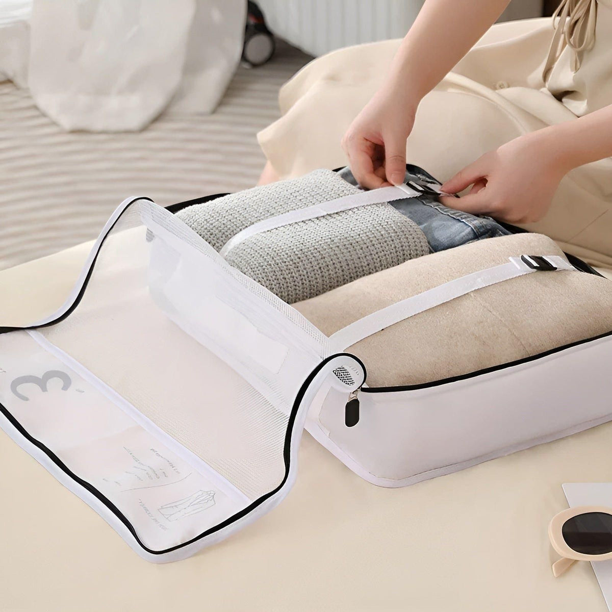 7-Piece Travel Packing Cube Set – Lightweight Compression Travel Organizer Bags for Suitcase & Luggage