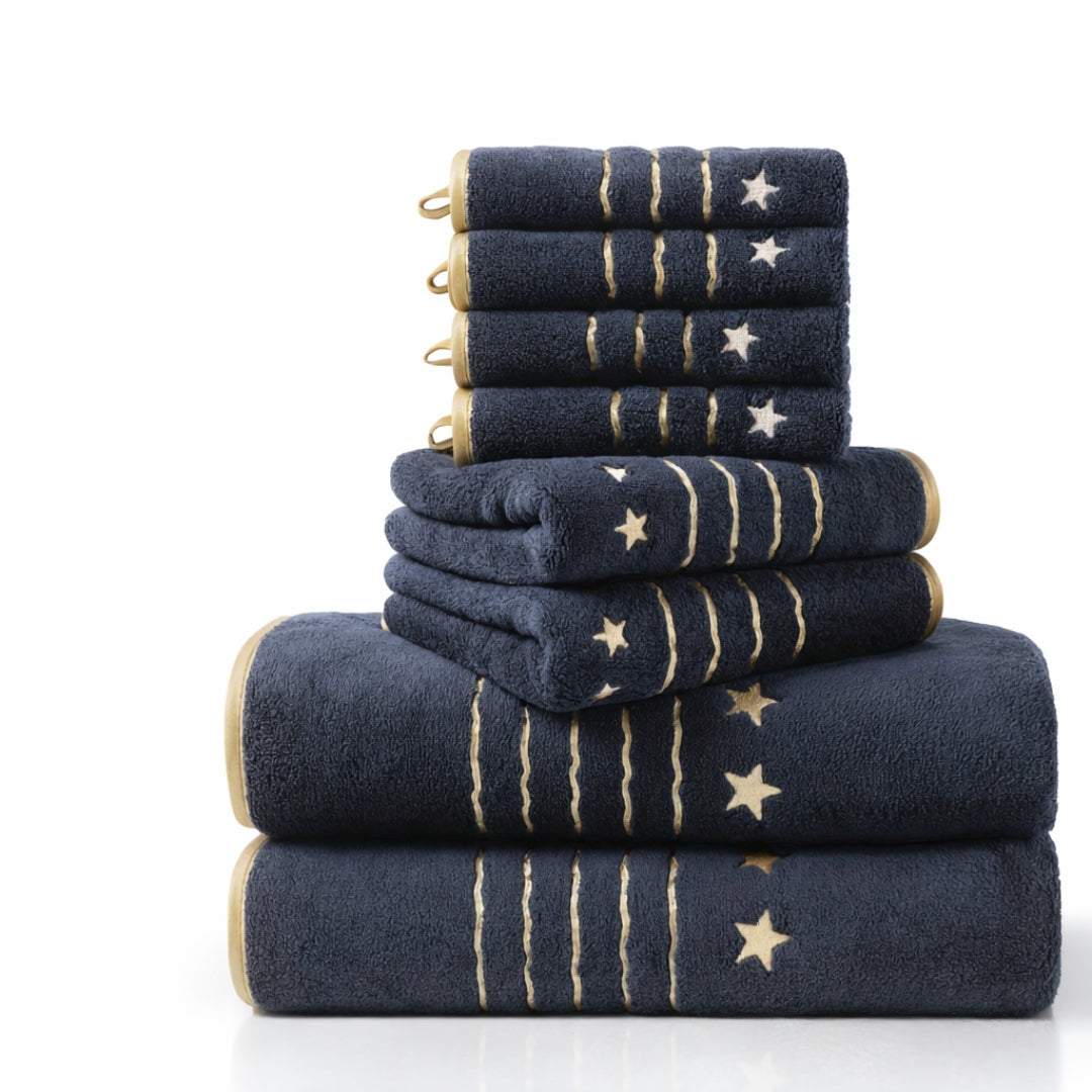 8-Piece Soft Bath Towel Set