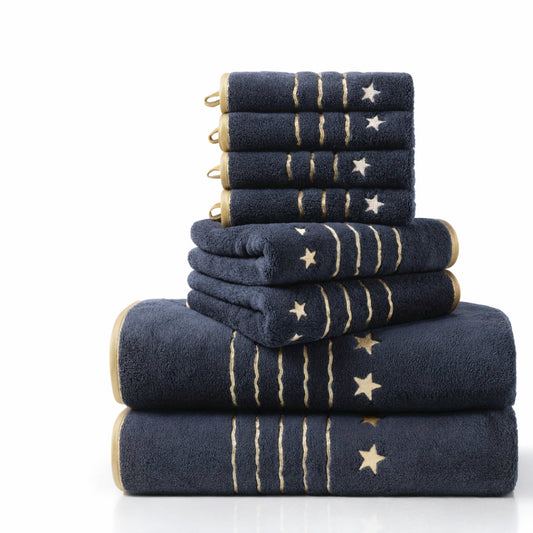 8-Piece Soft Bath Towel Set