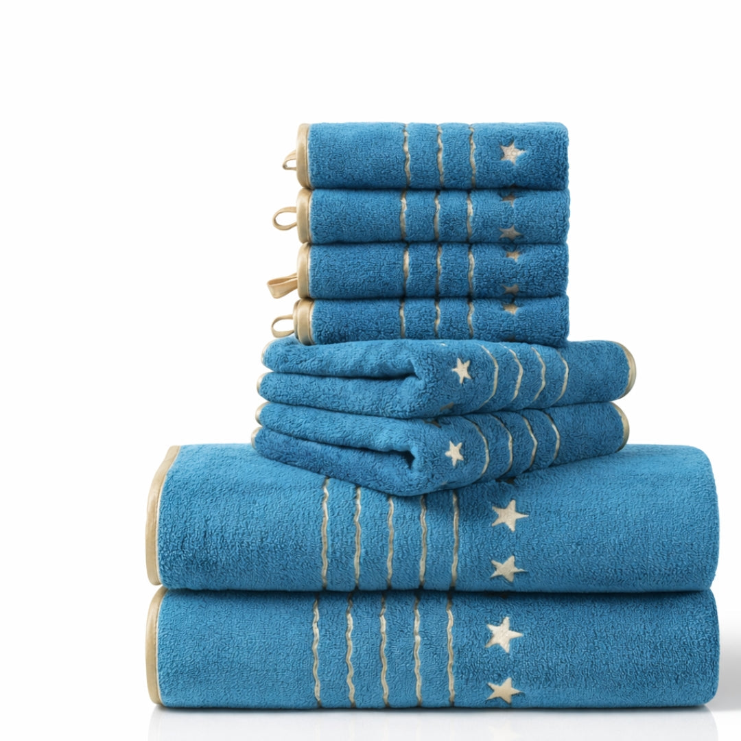 8-Piece Soft Bath Towel Set
