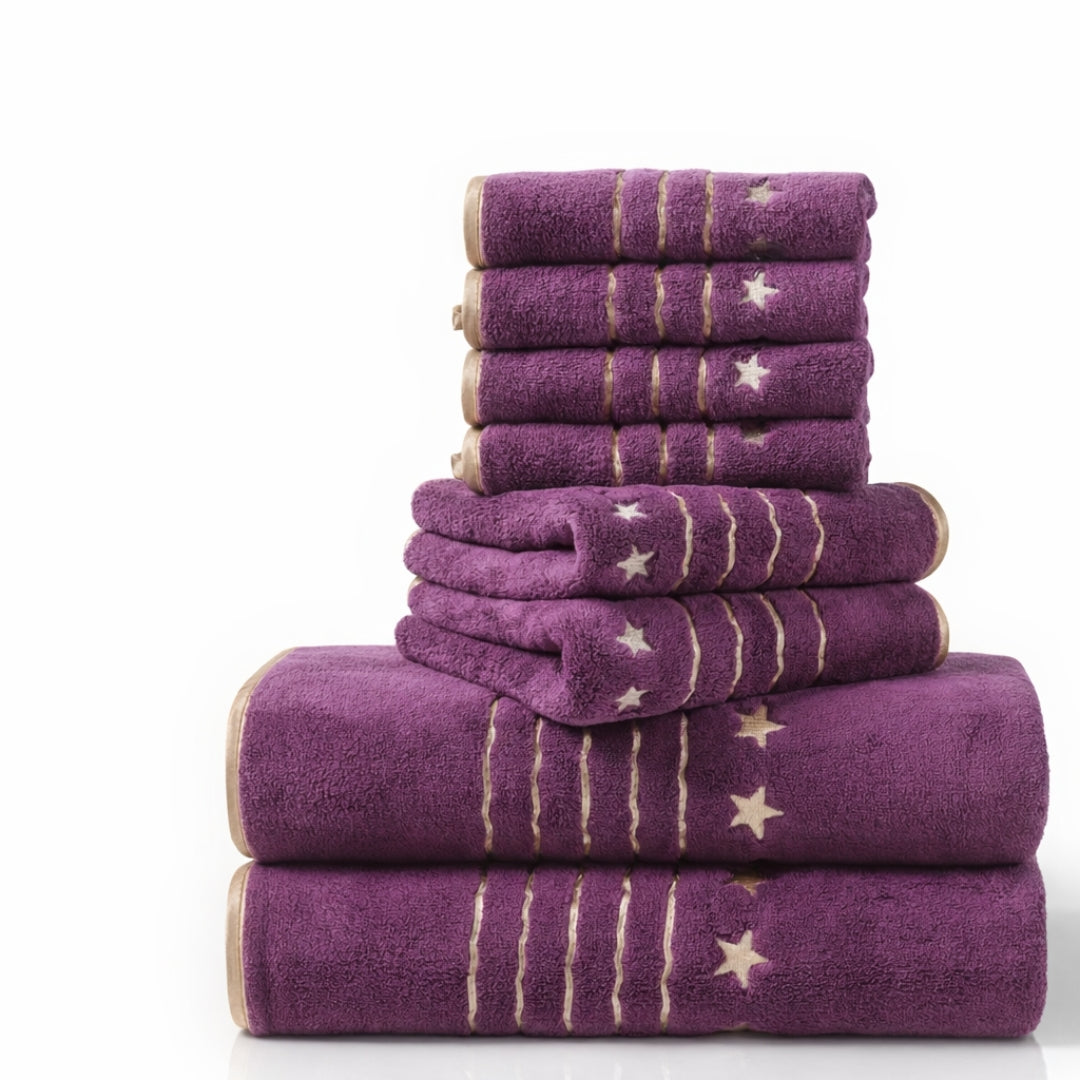 8-Piece Soft Bath Towel Set