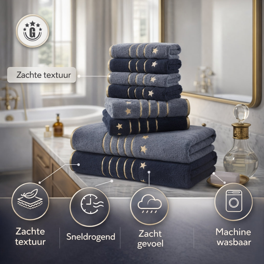 8-Piece Soft Bath Towel Set
