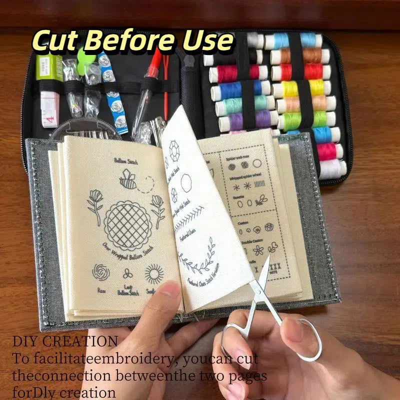 86-Piece Embroidery Kit with Guide