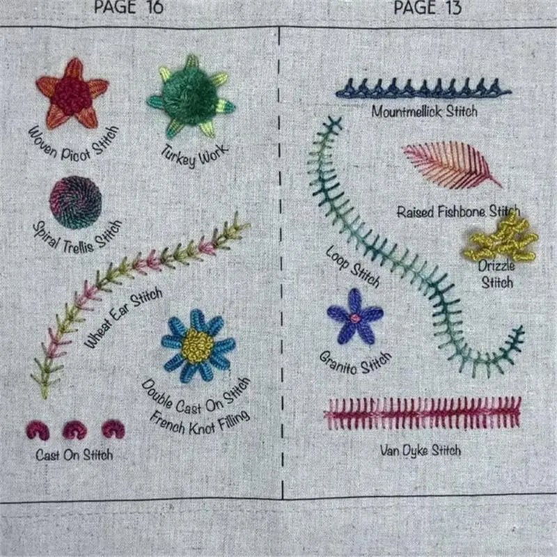 86-Piece Embroidery Kit with Guide
