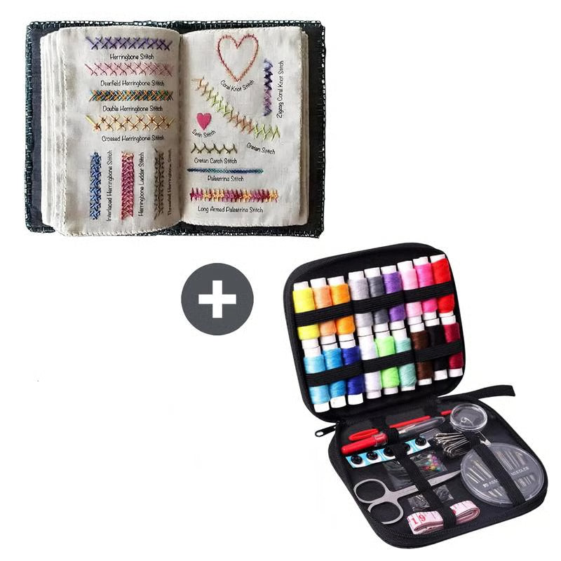 86-Piece Embroidery Kit with Guide