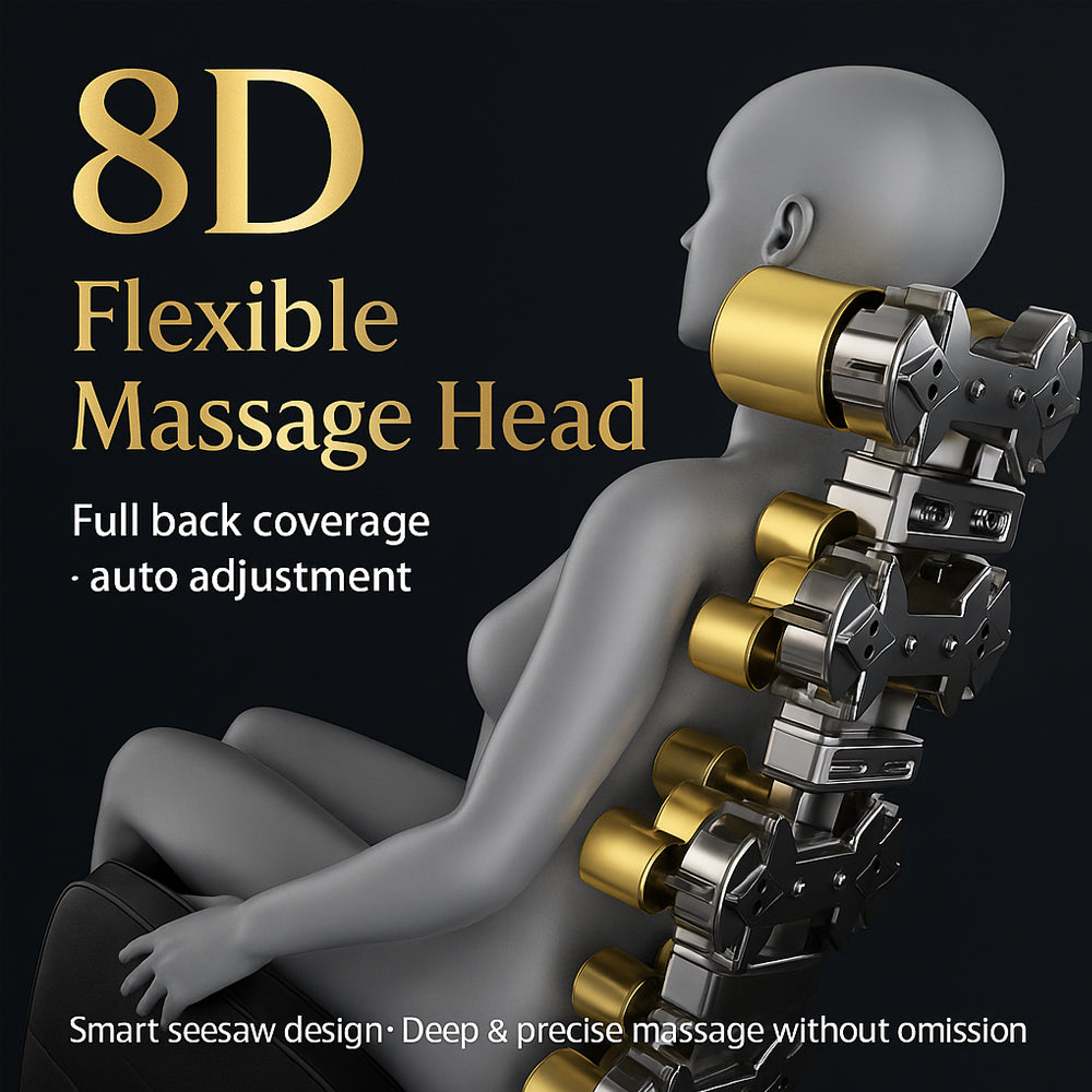 8D Massage Chair with Zero Gravity and Heat Therapy - Model S9