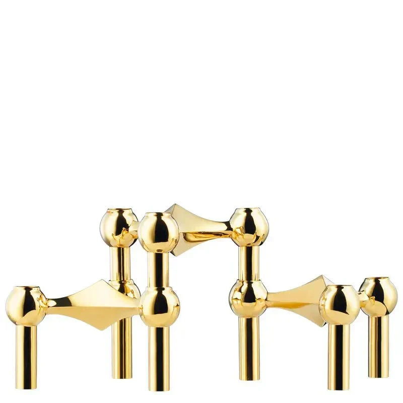 Abstract Molecular Structure Candle Holder