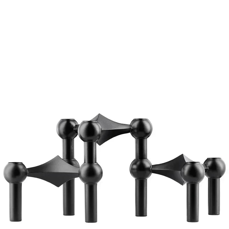 Abstract Molecular Structure Candle Holder