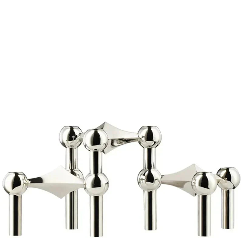 Abstract Molecular Structure Candle Holder