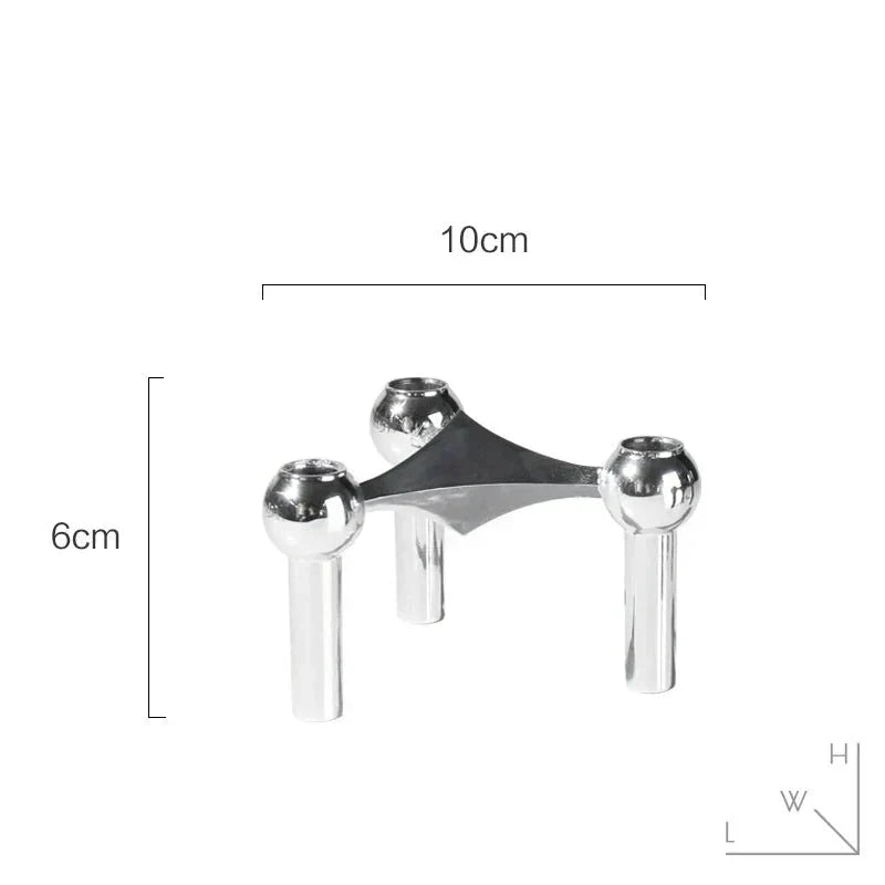 Abstract Molecular Structure Candle Holder