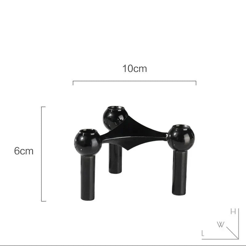 Abstract Molecular Structure Candle Holder