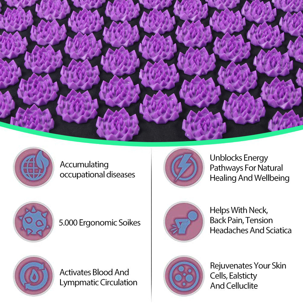 Acupressure Mat – Relaxing Pain Relief and Stress-Reducing Massage Mat