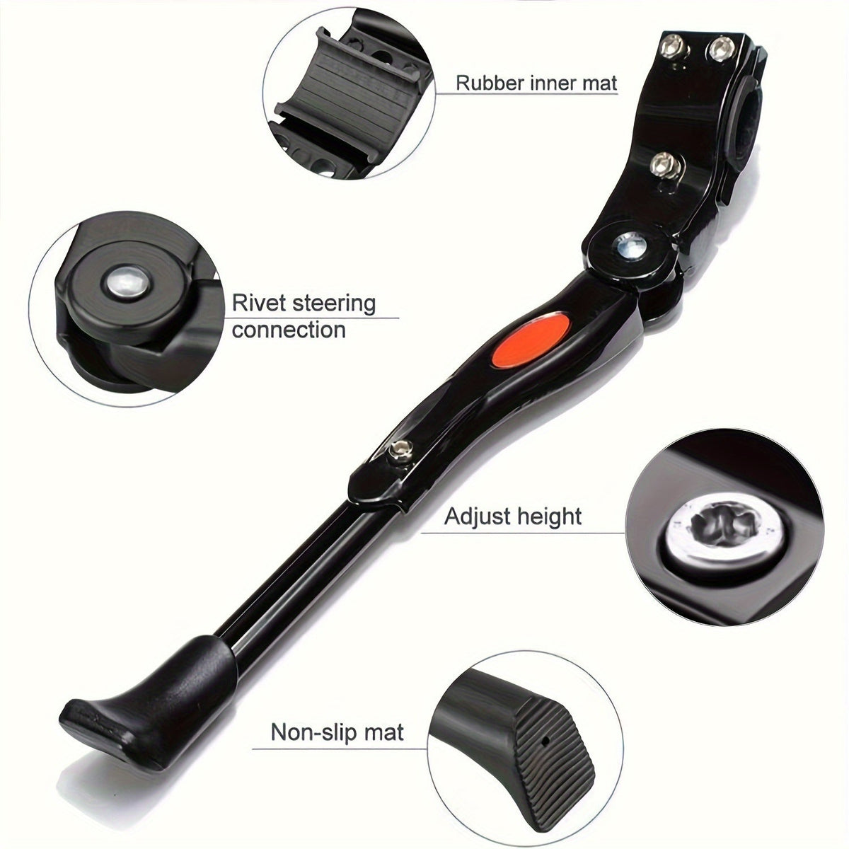 Adjustable Bike Kickstand – Sturdy Side Kickstand for Stable Parking
