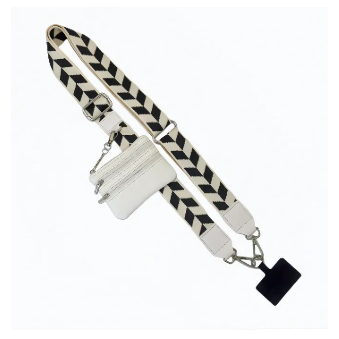 Adjustable Crossbody Phone Strap with Pouch
