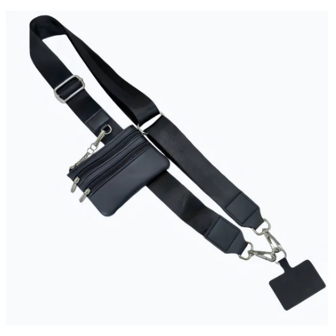 Adjustable Crossbody Phone Strap with Pouch