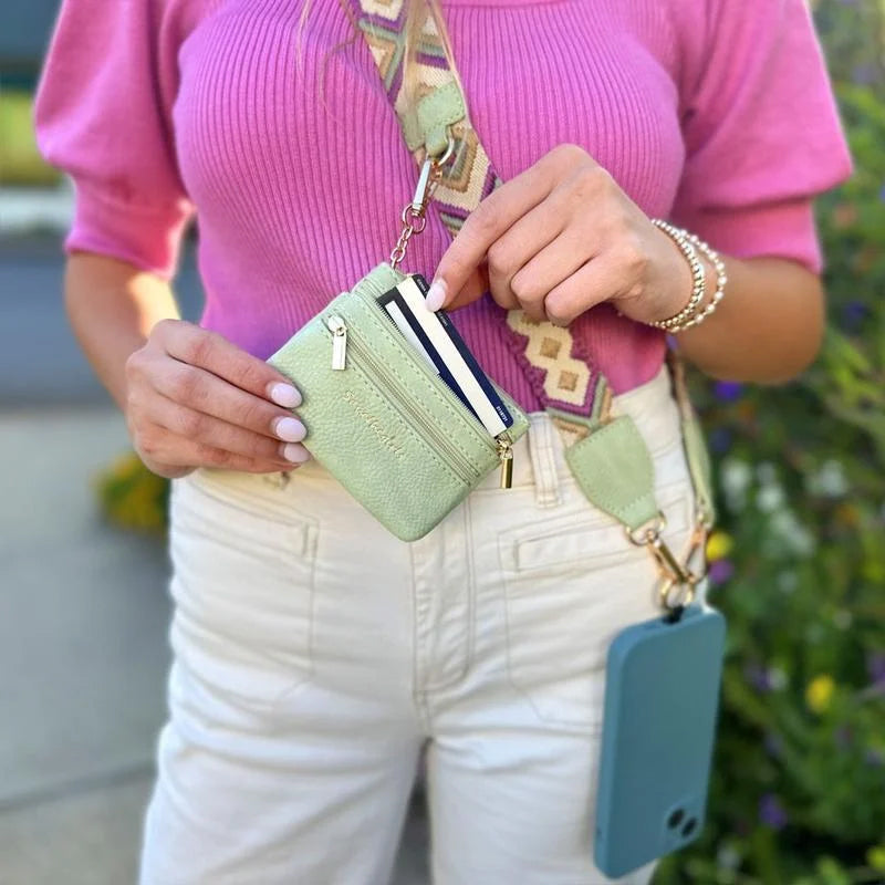 Adjustable Crossbody Phone Strap with Pouch