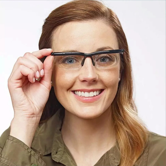 Adjustable Glasses with Self-Adjusting Lenses