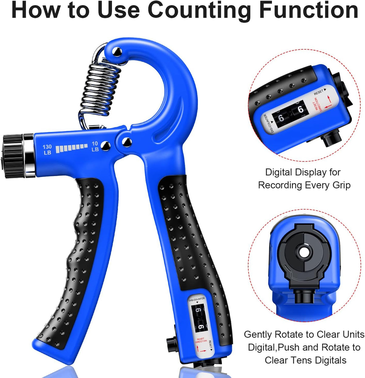 Adjustable Hand Grip Strengthener (5-60 kg) - 2-Pack