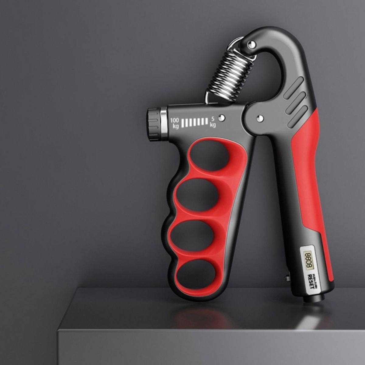 Adjustable Hand Grip Strengthener with Counter, 5–100 kg Strength and Recovery Trainer