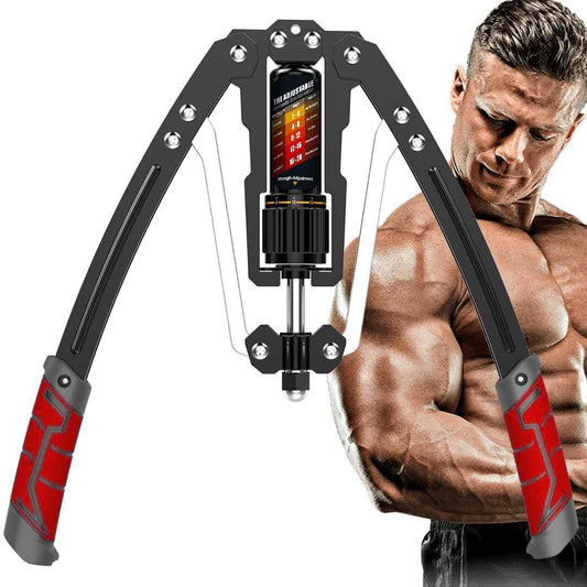 Adjustable Hydraulic Arm Trainer – 10–200 kg Resistance – Upper Body Strength Training for Arms, Chest & Shoulders