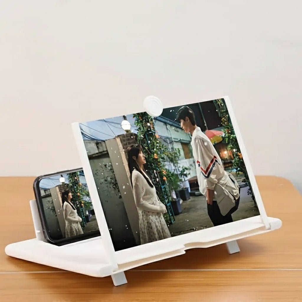 Adjustable Phone Screen Magnifier Stand for Clear Viewing