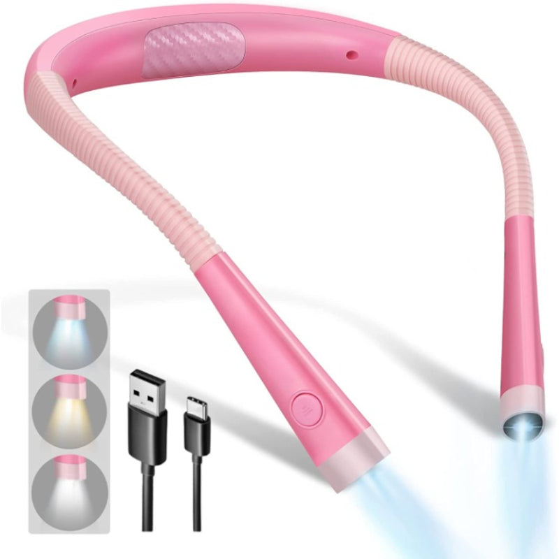 Adjustable Rechargeable LED Reading Light with Ergonomic Design for Comfortable Reading – 6 Brightness Levels