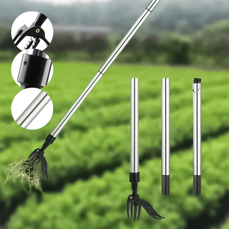 Adjustable Stainless Steel Long-Handle Removable Weeder