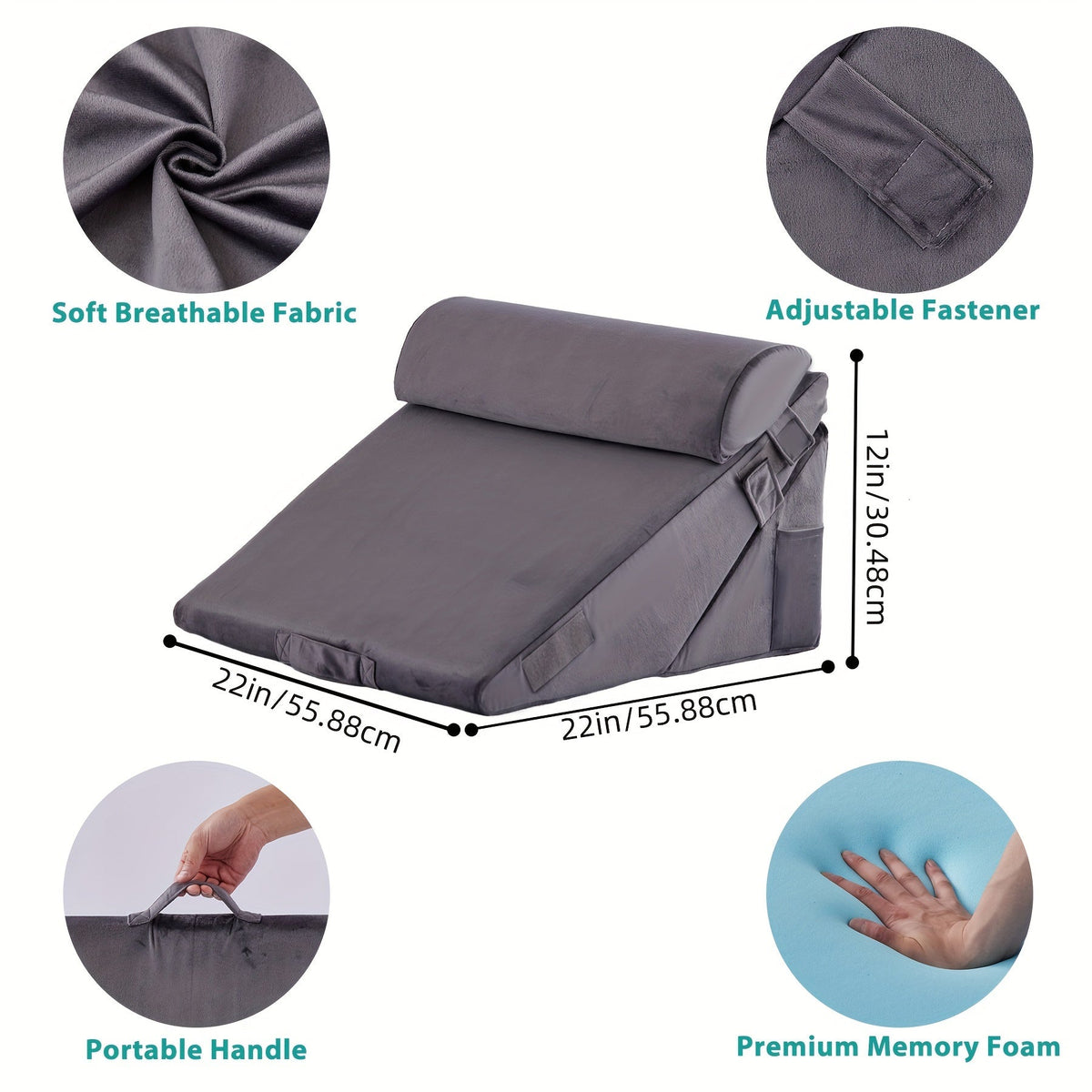 Adjustable Wedge Pillow – Comfort and Support for Recovery
