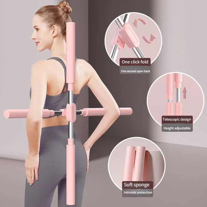 Adjustable Yoga Posture Stick for Back Alignment and Posture Correction