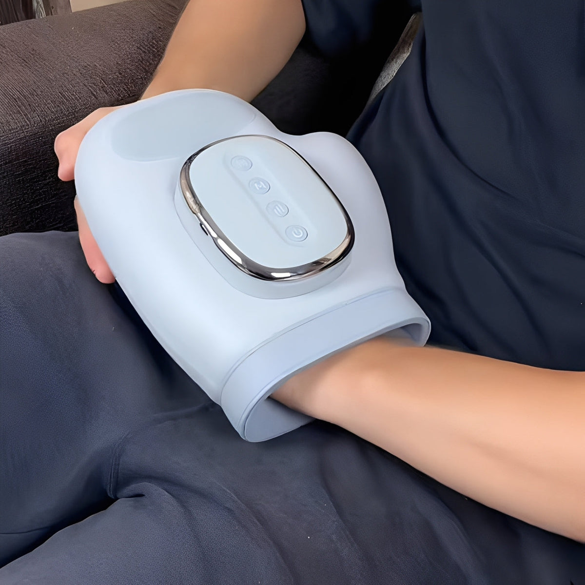 Air Compression Hand Massager with Heat, 3 Modes, 5 Intensity Levels and 2000mAh Rechargeable Battery