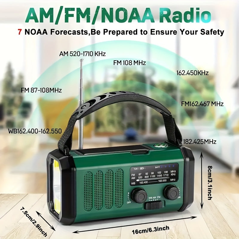 All-in-One Emergency Radio with Flashlight and Charger