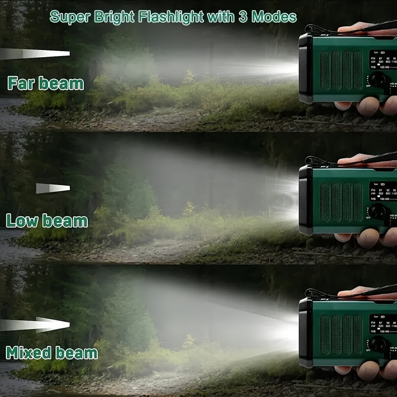 All-in-One Emergency Radio with Flashlight and Charger