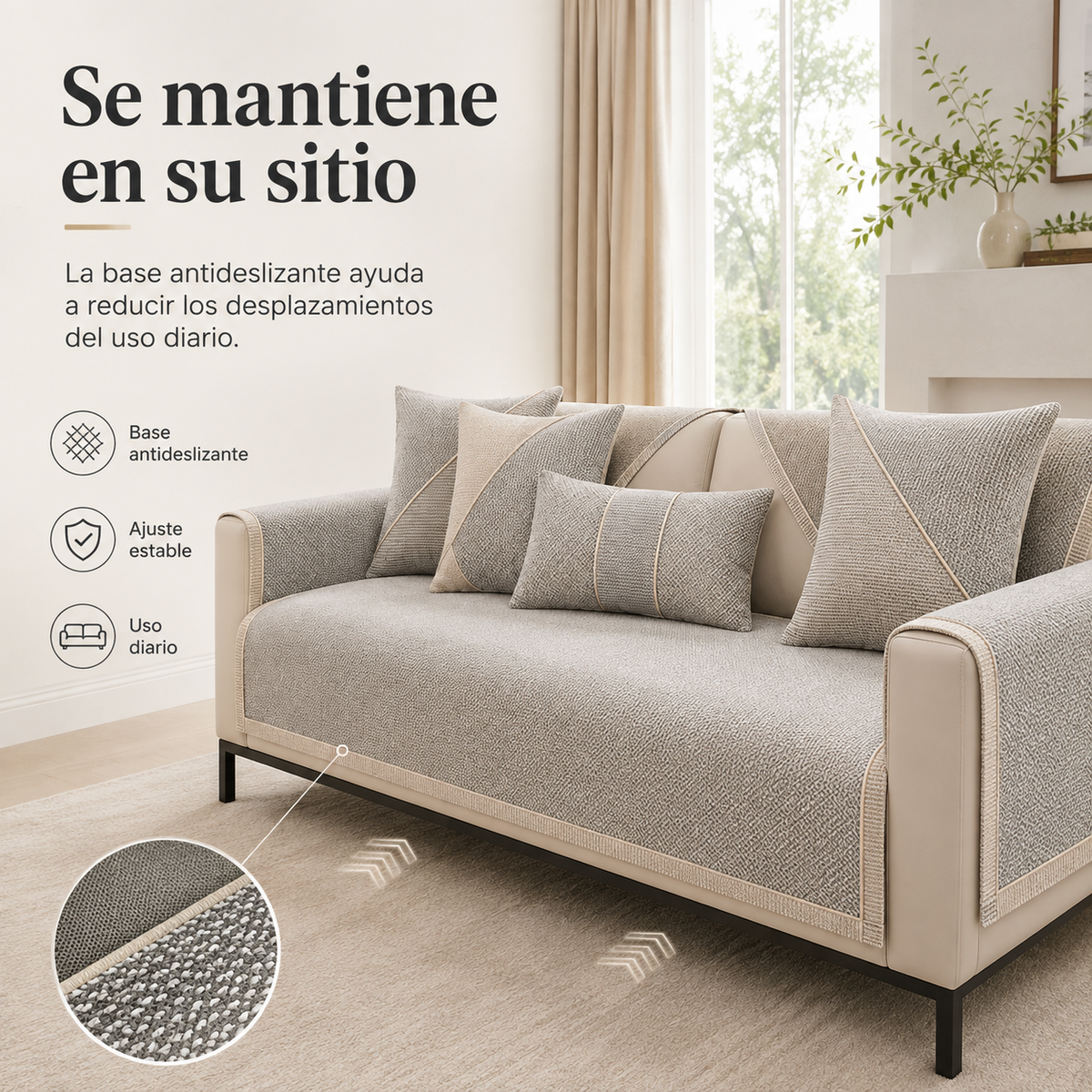 All-Season Non-Slip Cotton-Linen Sofa Cover